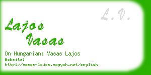 lajos vasas business card